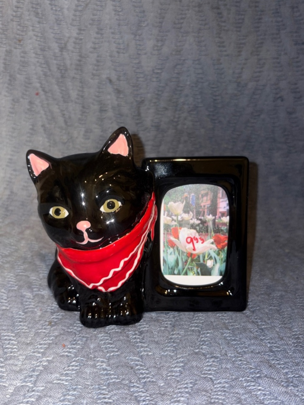 Urban Outfitters Cat Instax Mini Ceramic Picture Frame Vase